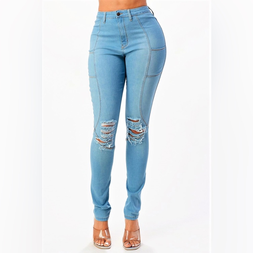 HIGH RISE SKINNY JEANS